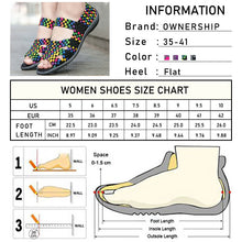Load image into Gallery viewer, Elastic Band Sandals Weave Flats