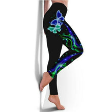 Load image into Gallery viewer, Woman Fashion 3D Butterfly Leggings High Waisted Sweatpants Pants