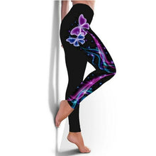 Load image into Gallery viewer, Woman Fashion 3D Butterfly Leggings High Waisted Sweatpants Pants