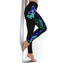 Load image into Gallery viewer, Woman Fashion 3D Butterfly Leggings High Waisted Sweatpants Pants