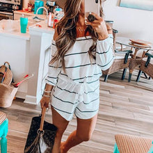 Load image into Gallery viewer, Slash Neck Overall Sexy Jumpsuit Casual