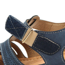Load image into Gallery viewer, Woman Summer Leather Vintage Sandals Buckle Casual Sewing Women Shoes - Sophornlilly