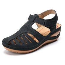 Load image into Gallery viewer, Woman Summer Leather Vintage Sandals Buckle Casual Sewing Women Shoes - Sophornlilly