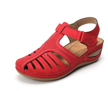 Load image into Gallery viewer, Woman Summer Vintage Wedge Sandals Buckle Casual Sewing Women Shoes - Sophornlilly