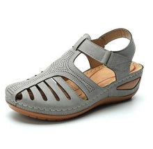Load image into Gallery viewer, Woman Summer Vintage Wedge Sandals Buckle Casual Sewing Women Shoes - Sophornlilly