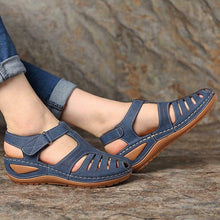 Load image into Gallery viewer, Woman Summer Vintage Wedge Sandals Buckle Casual Sewing Women Shoes - Sophornlilly