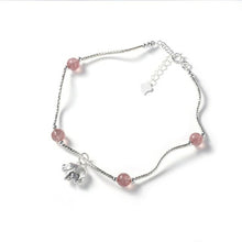 Load image into Gallery viewer, Sterling Silver Pink Crystal Elephant