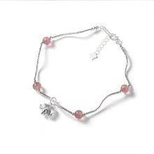 Load image into Gallery viewer, Sterling Silver Pink Crystal Elephant