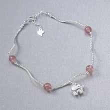 Load image into Gallery viewer, Sterling Silver Pink Crystal Elephant