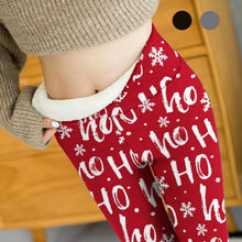 Load image into Gallery viewer, Womem Warm Leggings Christmas Snowman print Thick Solid Winter