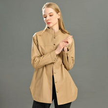 Load image into Gallery viewer, Women 100% Real Sheepskin Jacket Shirt Ladies Autumn Casual