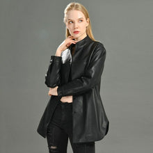 Load image into Gallery viewer, Women 100% Real Sheepskin Jacket Shirt Ladies Autumn Casual