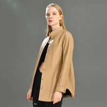 Load image into Gallery viewer, Women 100% Real Sheepskin Jacket Shirt Ladies Autumn Casual