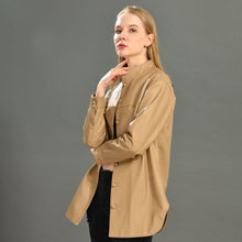 Load image into Gallery viewer, Women 100% Real Sheepskin Jacket Shirt Ladies Autumn Casual