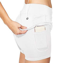 Load image into Gallery viewer, Women 2 In 1 With Pocket Tennis Skorts Athletic Sports Running Pencil - Sophornlilly