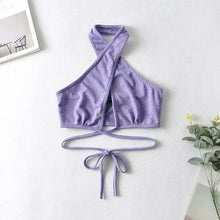 Load image into Gallery viewer, Women 2021 Sexy  3 Color Halterneck Sling top Various Ways Wear Camis