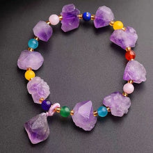 Load image into Gallery viewer, Amethyst Bracelet Healing Jewelry Crystal Gemstone Bangle