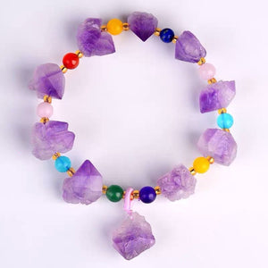 Amethyst Bracelet Healing Jewelry Crystal Gemstone Bangle