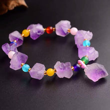 Load image into Gallery viewer, Amethyst Bracelet Healing Jewelry Crystal Gemstone Bangle