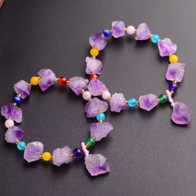 Load image into Gallery viewer, Amethyst Bracelet Healing Jewelry Crystal Gemstone Bangle