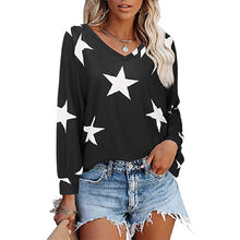 Load image into Gallery viewer, Long Sleeved V Neck Stars