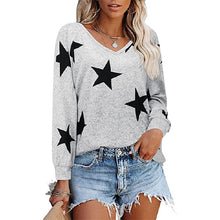 Load image into Gallery viewer, Long Sleeved V Neck Stars