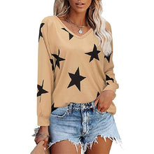 Load image into Gallery viewer, Long Sleeved V Neck Stars