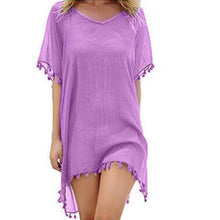 Load image into Gallery viewer, Women Beach Cover Up Lace Hollow Crochet Swimsuit Beach Dress Women
