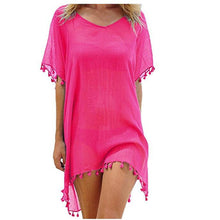 Load image into Gallery viewer, Women Beach Cover Up Lace Hollow Crochet Swimsuit Beach Dress Women
