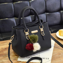 Load image into Gallery viewer, Women Beading Pendant Handbag Ladies Embossed Shoulder Bag  PU Leather