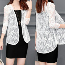 Load image into Gallery viewer, Women Blous Summer Kimono Tops Fashion Woman Blouses White Lace Blouse - Sophornlilly