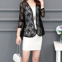 Load image into Gallery viewer, Women Blous Summer Kimono Tops Fashion Woman Blouses White Lace Blouse - Sophornlilly