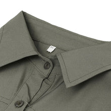 Load image into Gallery viewer, Women Blusas Sleeveless Solid Turn Down Collar Pockets Button Front