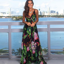 Load image into Gallery viewer, Women Boho Floral Print Sundress Maxi Beach Evening Elegant Summer - Sophornlilly