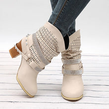 Load image into Gallery viewer, Women Boots Autumn High Heels Shoes Female Rivet