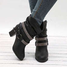 Load image into Gallery viewer, Women Boots Autumn High Heels Shoes Female Rivet