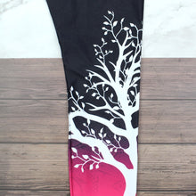 Load image into Gallery viewer, Women Branch Printed Leggings High Waist Pants Workout Clothes