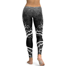Load image into Gallery viewer, Women Branch Printed Leggings High Waist Pants Workout Clothes