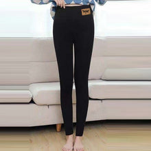 Load image into Gallery viewer, Women Butterfly Print Warm Winter Velvet Wool Cashmere Pants Trousers