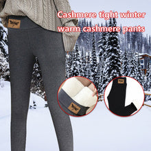 Load image into Gallery viewer, Women Butterfly Print Warm Winter Velvet Wool Cashmere Pants Trousers