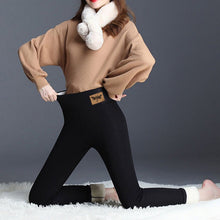 Load image into Gallery viewer, Women Butterfly Print Warm Winter Velvet Wool Cashmere Pants Trousers