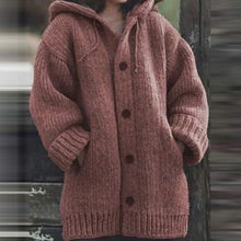 Load image into Gallery viewer, Women Cardigans Sweater Coat Warm Jacket Loose Wool Knitted Coat