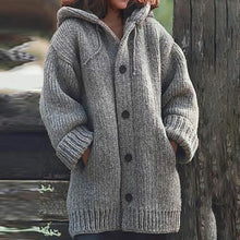 Load image into Gallery viewer, Women Cardigans Sweater Coat Warm Jacket Loose Wool Knitted Coat