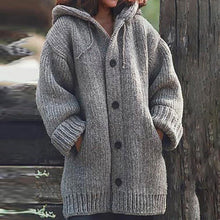 Load image into Gallery viewer, Women Cardigans Sweater Coat Warm Jacket Loose Wool Knitted Coat