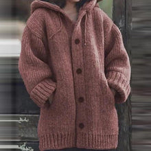 Load image into Gallery viewer, Women Cardigans Sweater Coat Warm Jacket Loose Wool Knitted Coat