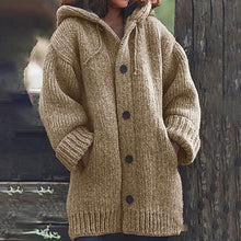 Load image into Gallery viewer, Women Cardigans Sweater Coat Warm Jacket Loose Wool Knitted Coat