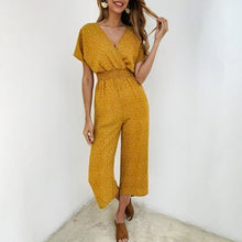 Load image into Gallery viewer, Women Casual Cotton Polka Jumpsuits Summer New Arrival Deep V - Sophornlilly