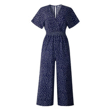 Load image into Gallery viewer, Women Casual Cotton Polka Jumpsuits Summer New Arrival Deep V - Sophornlilly