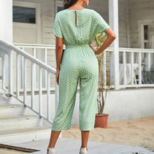 Load image into Gallery viewer, Women Casual Cotton Polka Jumpsuits Summer New Arrival Deep V - Sophornlilly