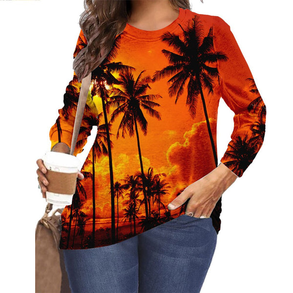 Women Clothes Beach View 3D Printed T Shirt